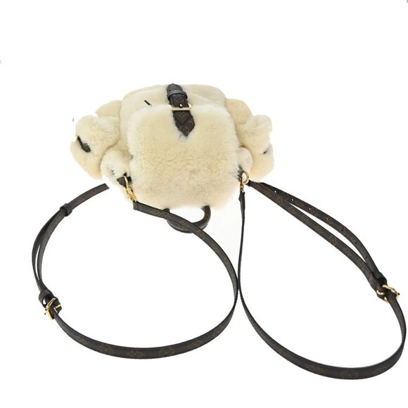LOUIS VUITTON Nano Teddy Backpack Bag Monogram Shearling WE BN M11919 357RP006 - Picture 5 of 15